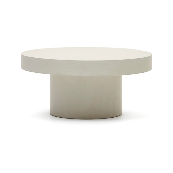 Betonový kulatý zahradní odkládací stolek ø 90 cm Aiguablava – Kave Home-image-4