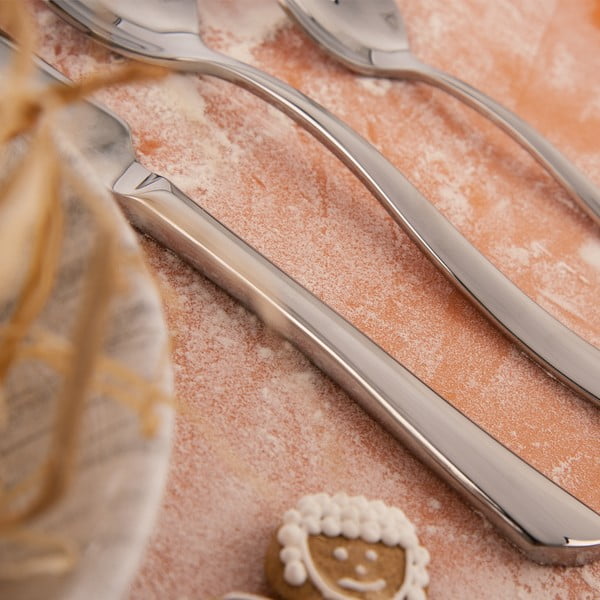 Nerezový příbor 24 ks ve stříbrné barvě Shape – Orion-image-2