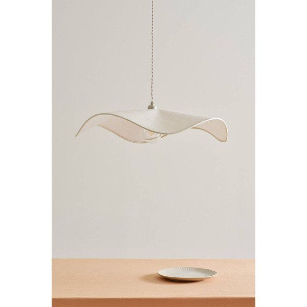 Krémové papírové závěsné svítidlo ø 70 cm Monchi – Jotex-image-2