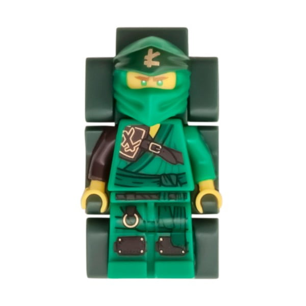 Zelené náramkové hodinky se skládacím řemínkem a minifigurkou LEGO® NINJAGO Lloyd-image-2