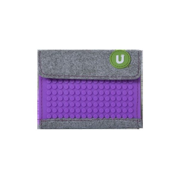 Pixelová peněženka grey/purple