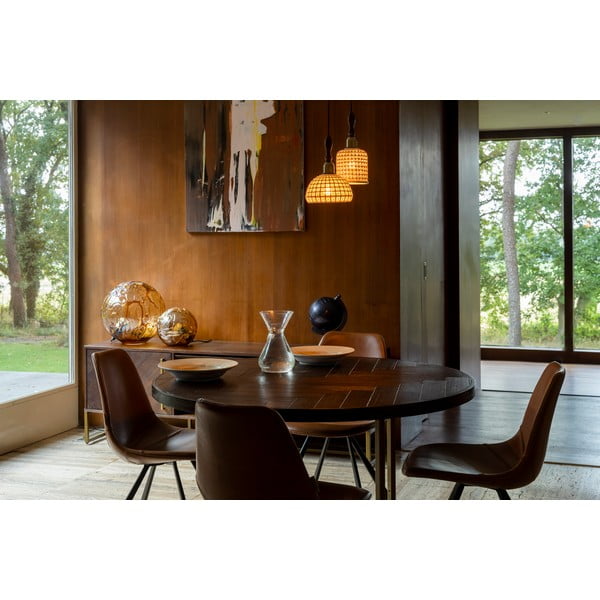 Kulatý jídelní stůl v dekoru akácie ø 120 cm Class – Dutchbone-image-4