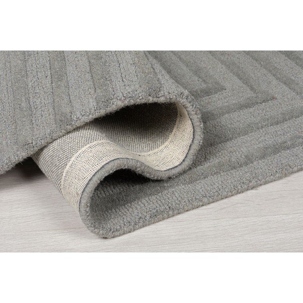 Šedý vlněný koberec Flair Rugs Estela, 160 x 230 cm-image-3