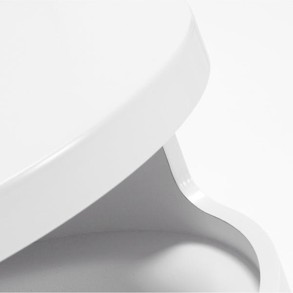 Bílý odkládací stolek s úložným prostorem Kave Home Bruk-image-4