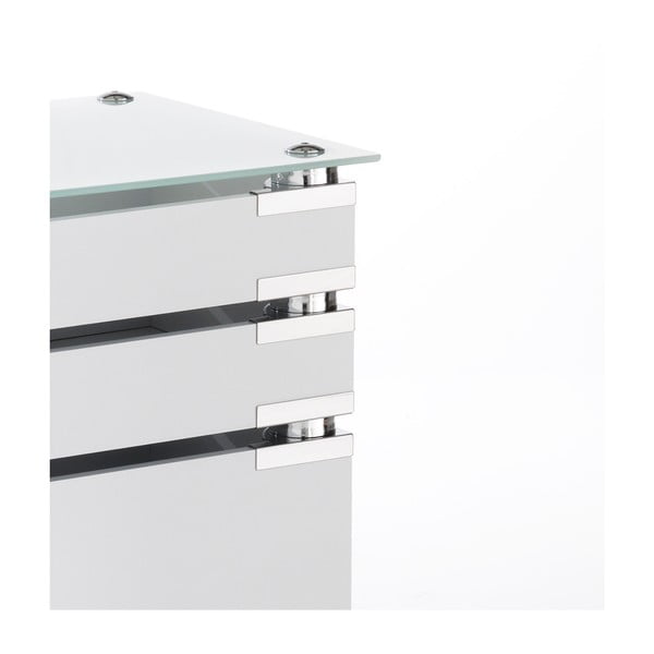 Bílý pojízdný vozík s 5 zásuvkami Tomasucci Bobo-image-3