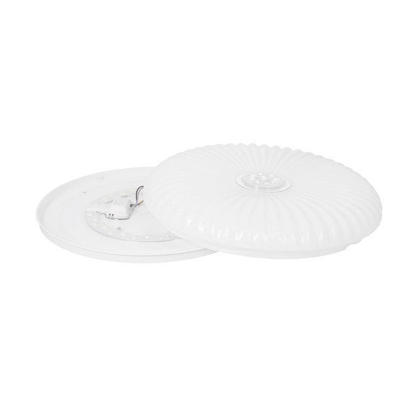Bílé stmívatelné LED stropní svítidlo na dálkové ovládání 38x38 cm Perola – Candellux Lighting-image-4