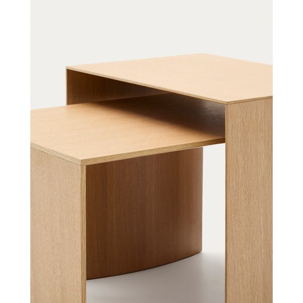 Odkládací stolek v dekoru dubu 40x55 cm Litto – Kave Home-image-1