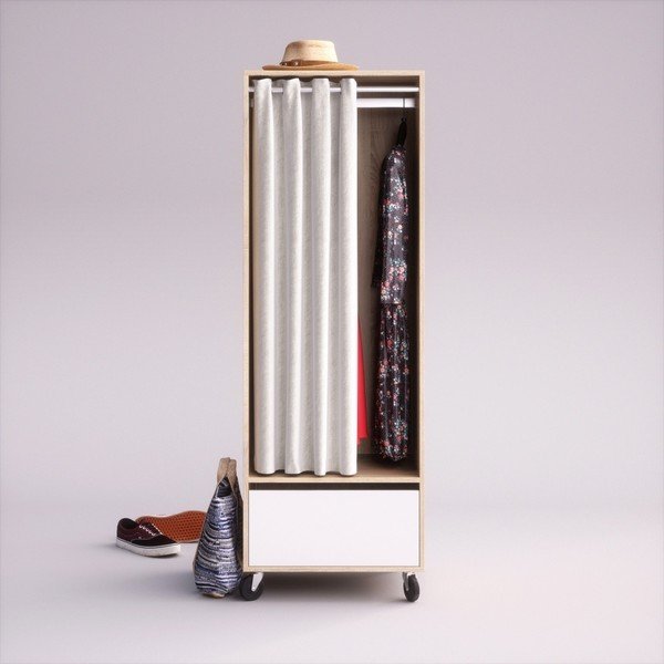 Pojízdný šatník se zásuvkou Crido Consulting Mateo-image-1