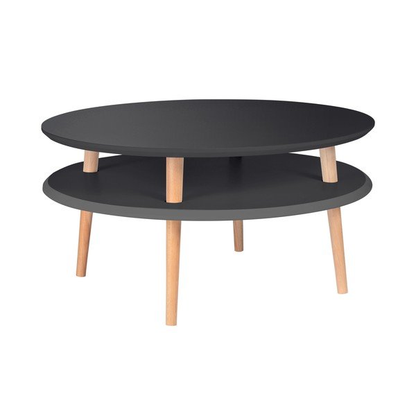 Grafitově šedý konferenční stolek Ragaba UFO Low