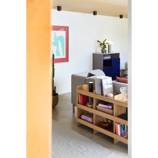 Knihovna v dekoru dubu v přírodní barvě 120x70x32 cm Momentum – Hübsch-image-1