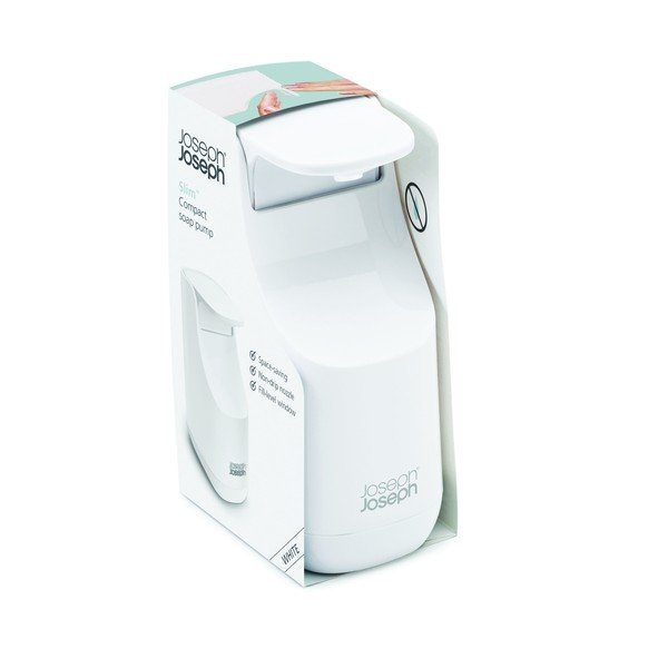 Bílý dávkovač mýdla Joseph Joseph Slim-image-4