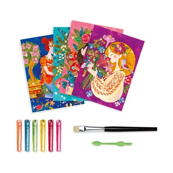 Výtvarný set Djeco Flower Girls-image-1