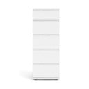 Bílá vysoká komoda 40x107 cm Nova – Tvilum