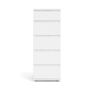 Bílá vysoká komoda 40x107 cm Nova – Tvilum