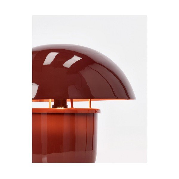 Vínová kovová stolní lampa s kovovým stínidlem (výška 27 cm) Koppel – Bizzotto-image-2