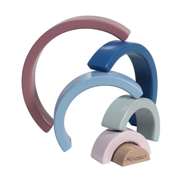 Dřevěná skládací hračka Kindsgut Rainbow-image-4