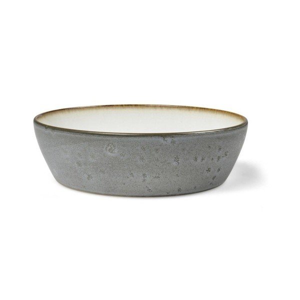 Bílá/zelená miska z kameniny Gastro Grey/Cream – Bitz