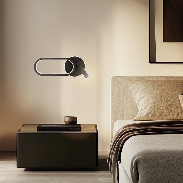 Černé LED nástěnné svítidlo Monet – Candellux Lighting-image-2