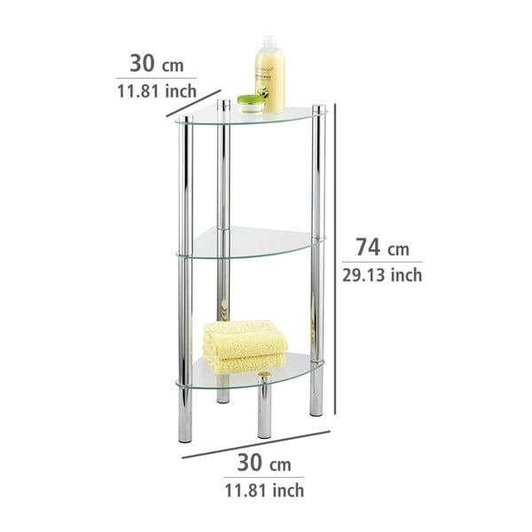 Rohová polička se 3 oddíly Wenko Corner-image-4