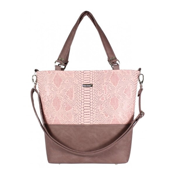 Růžovo-béžová kabelka Dara bags Lele No.579