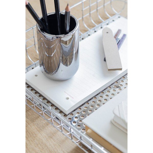 Keramický kelímek na zubní kartáčky ve stříbrné barvě Lotus – Mette Ditmer Denmark-image-2