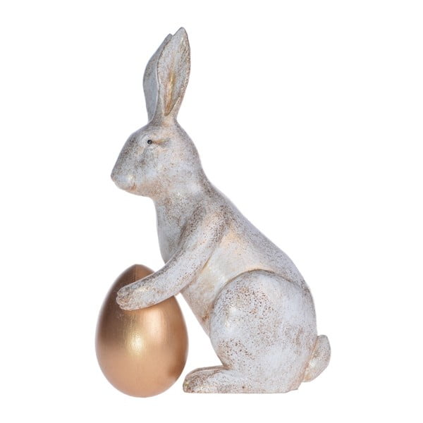 Dekorativní soška s detailem ve zlaté barvě Ewax Shiny Rabbit