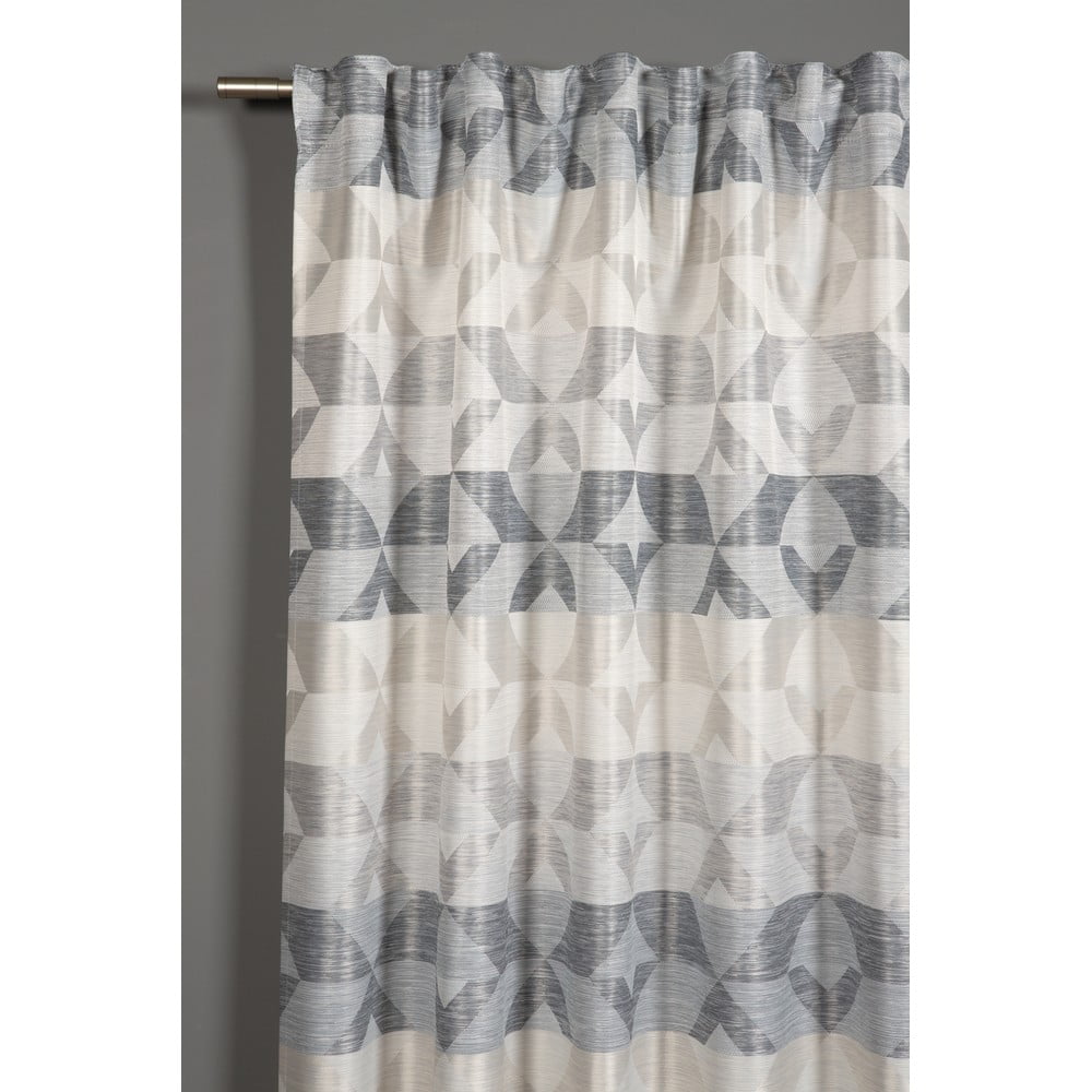 Šedá záclona 245x140 cm Jacquard - Gardinia