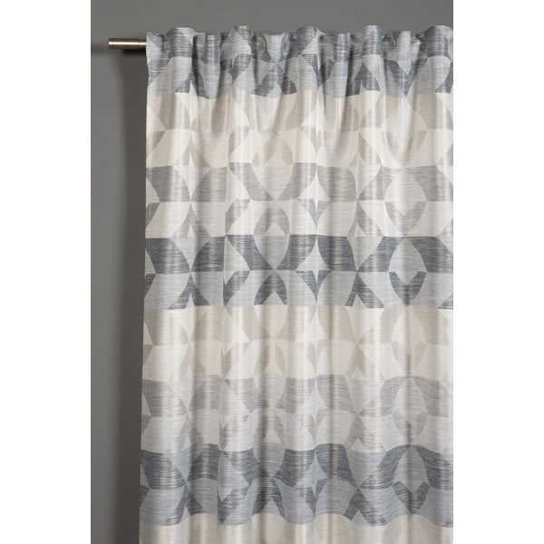 Šedá záclona 245x140 cm Jacquard - Gardinia