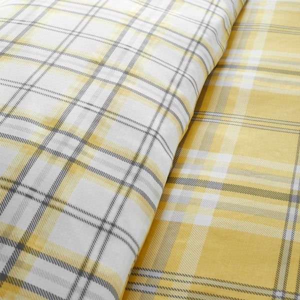 Žluté povlečení Catherine Lansfield Kelso, 200 x 200 cm-image-2