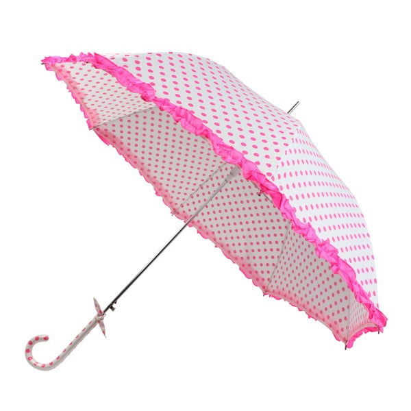 Růžovobílý skládací deštník Bombay Duck Confetti