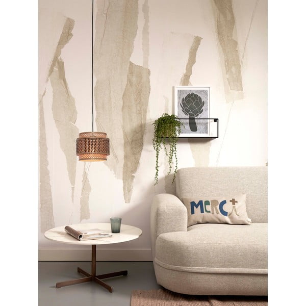 Závěsné svítidlo s bambusovým stínidlem v černo-přírodní barvě ø 25 cm Bhutan – Good&Mojo-image-4