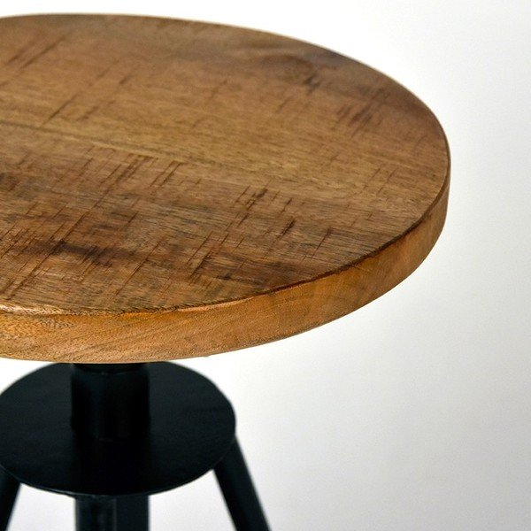 Barová stolička z mangového dřeva LABEL51 Solid-image-4