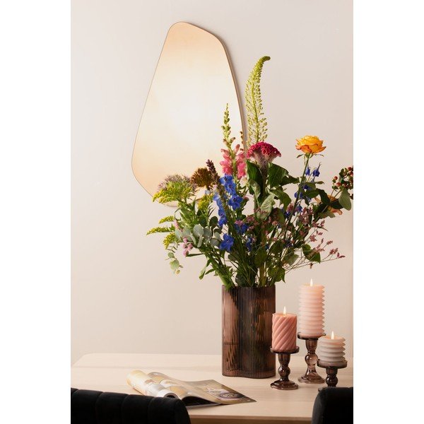 Hnědé nástěnné zrcadlo PT Living Organic Oval, výška 65 cm-image-3