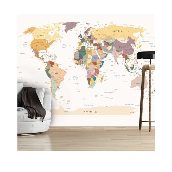 Velkoformátová tapeta Bimago World Map, 300 x 210 cm-image-1