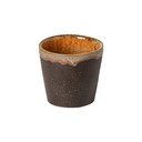 Tmavě hnědý kameninový šálek na espresso 70 ml Poterie – Casafina