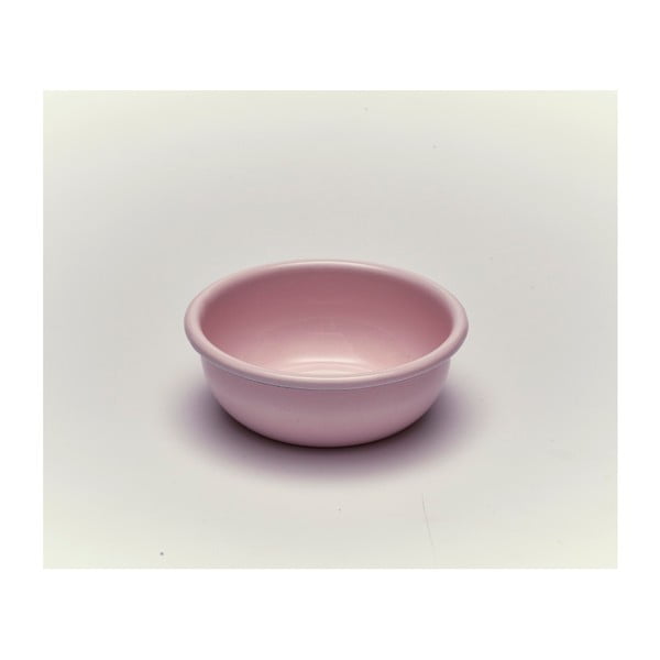 Růžová smaltovaná miska Kapka Back To Basics, Ø 11,6 cm