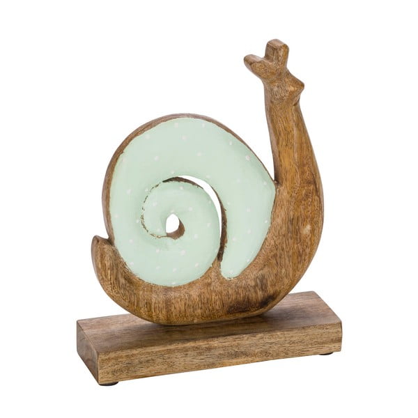 Dřevěná velikonoční dekorace se zelenými detaily Ego Dekor Snail
