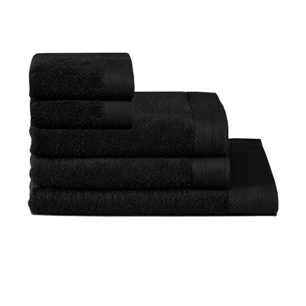 Set 5 ručníků Pure Black