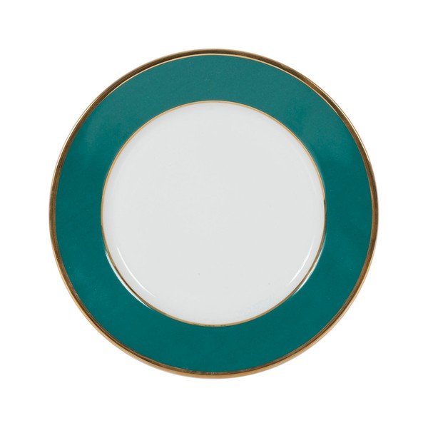 Dezertní  porcelánový talíř v petrolejové barvě ø 20,5 cm Ginger – Côté Table