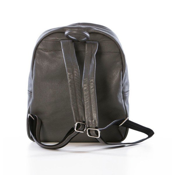 Šedý batoh z pravé kůže Federica Bassi Sio-image-2