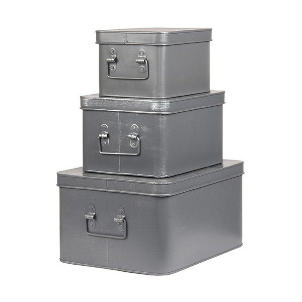 Kovový úložný box LABEL51 Media, šířka 35 cm-image-1
