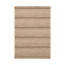 Komoda v dekoru dubu v přírodní barvě 77x111x50 cm Naia – Tvilum