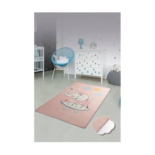 Dětský protiskluzový koberec Conceptum Hypnose Elephant, 100 x 160 cm-image-2