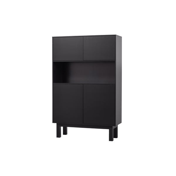 Černá skříňka z borovicového dřeva 110x170 cm Finca – WOOOD-image-2