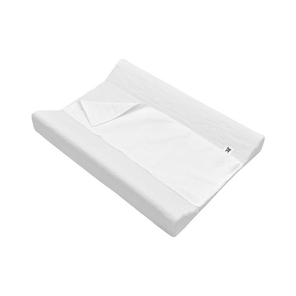 Bílá dětská lněná voděodolná podložka na přebalování BELLAMY Snow White, 50 x 70 cm-image-3