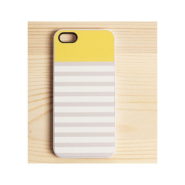 Obal na iPhone 5, Mellow Yellow in white