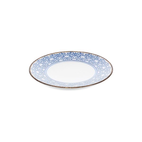 Bílý/modrý dezertní  porcelánový talíř ø 21 cm Azul – BonBistro-image-2