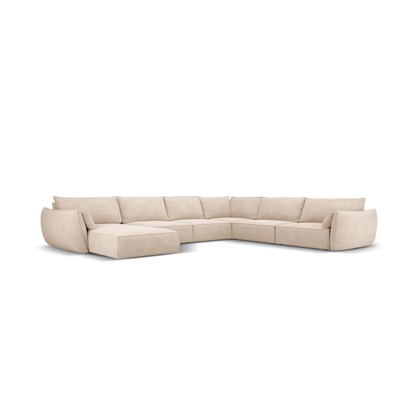 Béžová rohová pohovka (pravý roh) Vanda – Mazzini Sofas-image-2