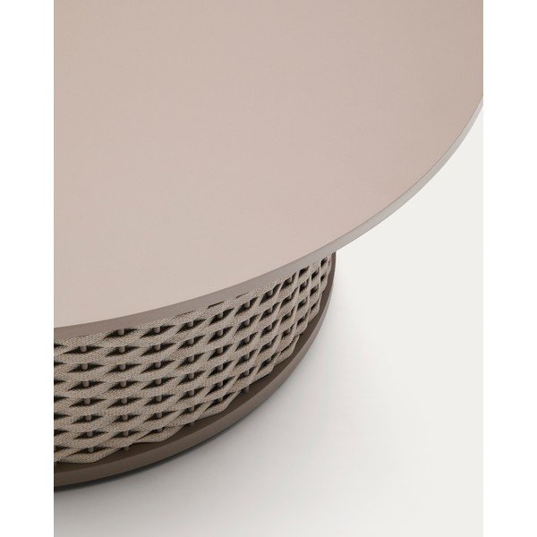 Kovový kulatý zahradní konferenční stolek ø 99 cm Sedalis – Kave Home-image-4