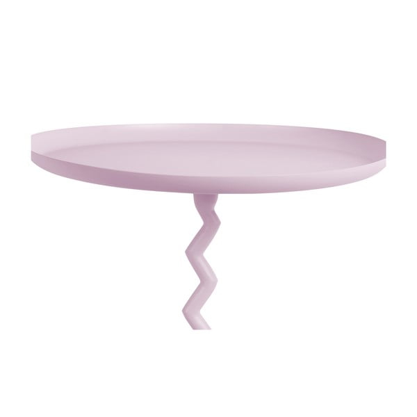 Kovový kulatý odkládací stolek ø 40 cm Zig Zag – Leitmotiv-image-1